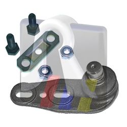 Купить RTS 9305935056 Шаровая опора R [+крепеж] AUDI 80 (Ch.№89-J-373599->) 88-91 (+ГУР) [19mm]