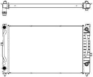 Купить SAKURA 30611001 Радиатор AUDI A4/A6 95->
