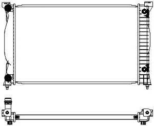 Купить SAKURA 30611005 Радиатор AUDI A4 1.6/1.8/1.9TDI/2.0/2TFSI 7/00->