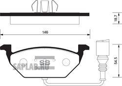 Купить запчасть SANGSIN BRAKE - SP2025 