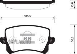 Купить запчасть SANGSIN BRAKE - SP2263 