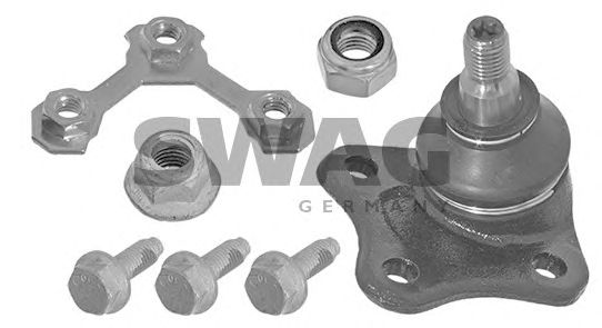 Купить SWAG 30780035 Шаровая опора L [+ крепеж] VW Golf 4/BORA 98- NEW BEETLE 99- AUDI A3 97-