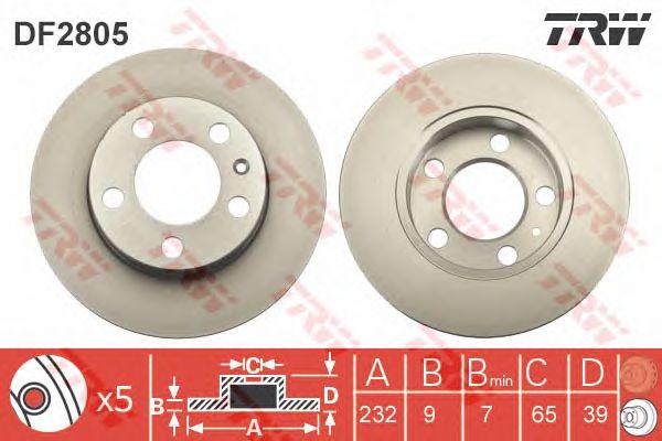Купить запчасть TRW - DF2805 