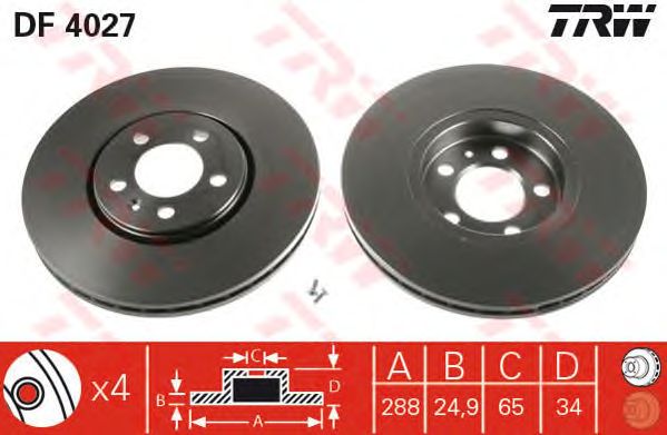 Купить запчасть TRW - DF4027 
