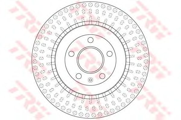 Купить TRW DF6175S Торм.диск зад.[330x22] 5 отв. AUDI A4-A8/Q5 1.8-6.3 07->, PORSCHE MACAN 3.0-3.6 14->