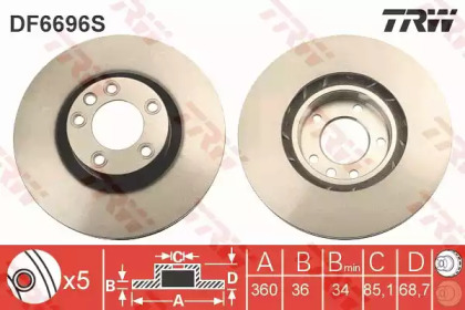 Купить запчасть TRW - DF6696S 
