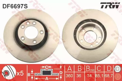Купить запчасть TRW - DF6697S 