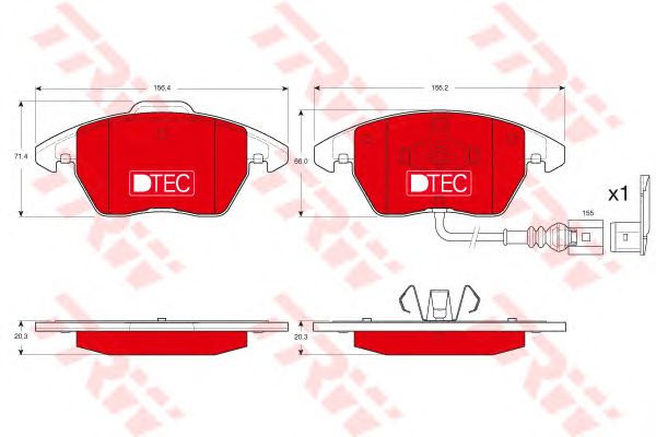 Купить запчасть TRW - GDB1550DTE 