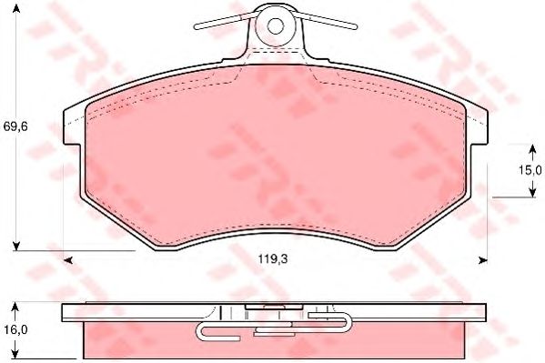 Купить запчасть TRW - GDB430 