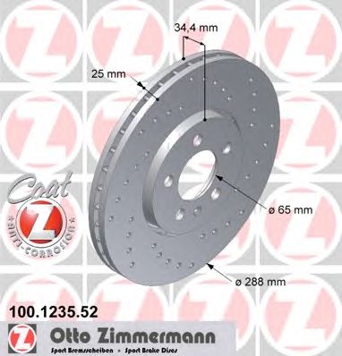 Купить запчасть ZIMMERMANN - 100123552 
