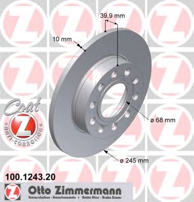 Купить запчасть ZIMMERMANN - 100124320 