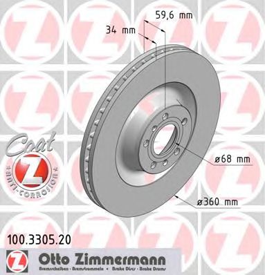 Купить запчасть ZIMMERMANN - 100330520 