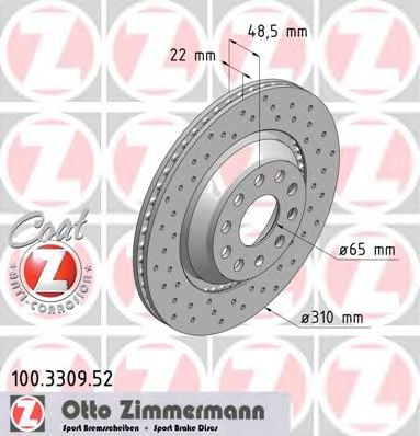Купить запчасть ZIMMERMANN - 100330952 