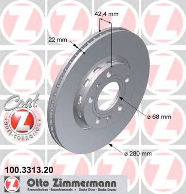 Купить запчасть ZIMMERMANN - 100331320 