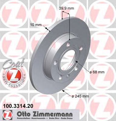 Купить запчасть ZIMMERMANN - 100331420 