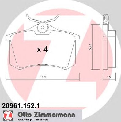 Купить запчасть ZIMMERMANN - 209611521 