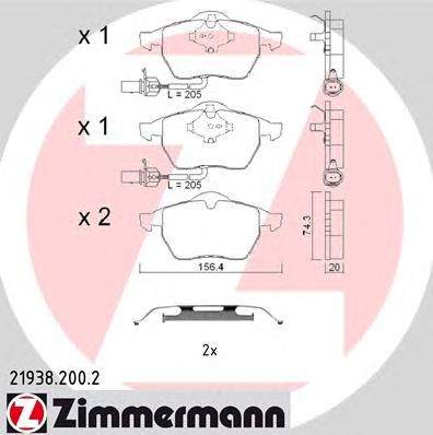 Купить запчасть ZIMMERMANN - 219382002 