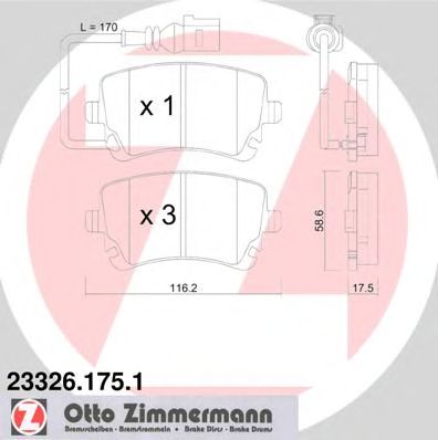 Купить запчасть ZIMMERMANN - 233261751 