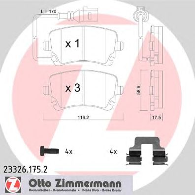Купить запчасть ZIMMERMANN - 233261752 