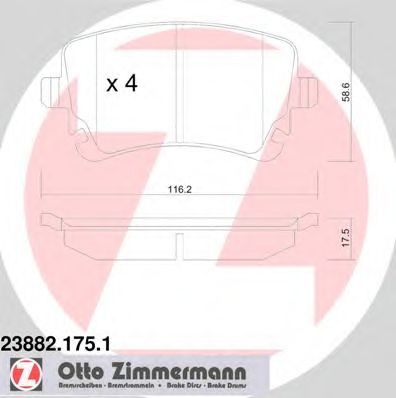Купить запчасть ZIMMERMANN - 238821751 