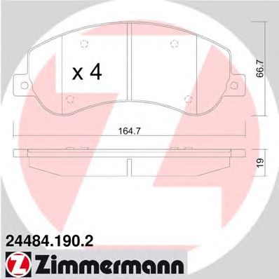 Купить запчасть ZIMMERMANN - 244841902 
