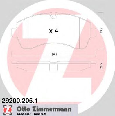Купить запчасть ZIMMERMANN - 292002051 