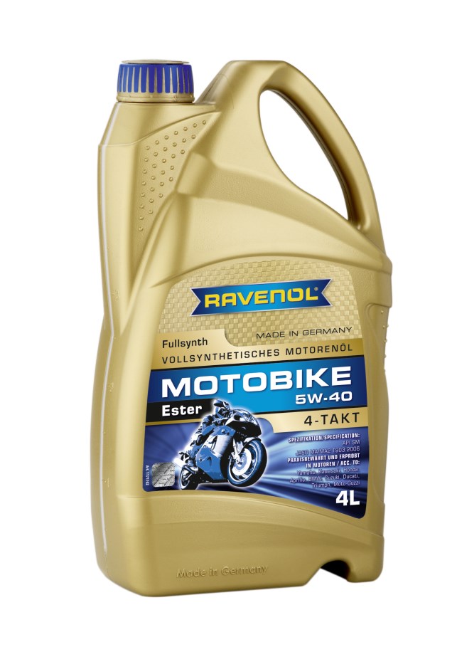 Купить Ravenol 4014835730793 Motobike 4-T Ester 5W-40 (4л) new